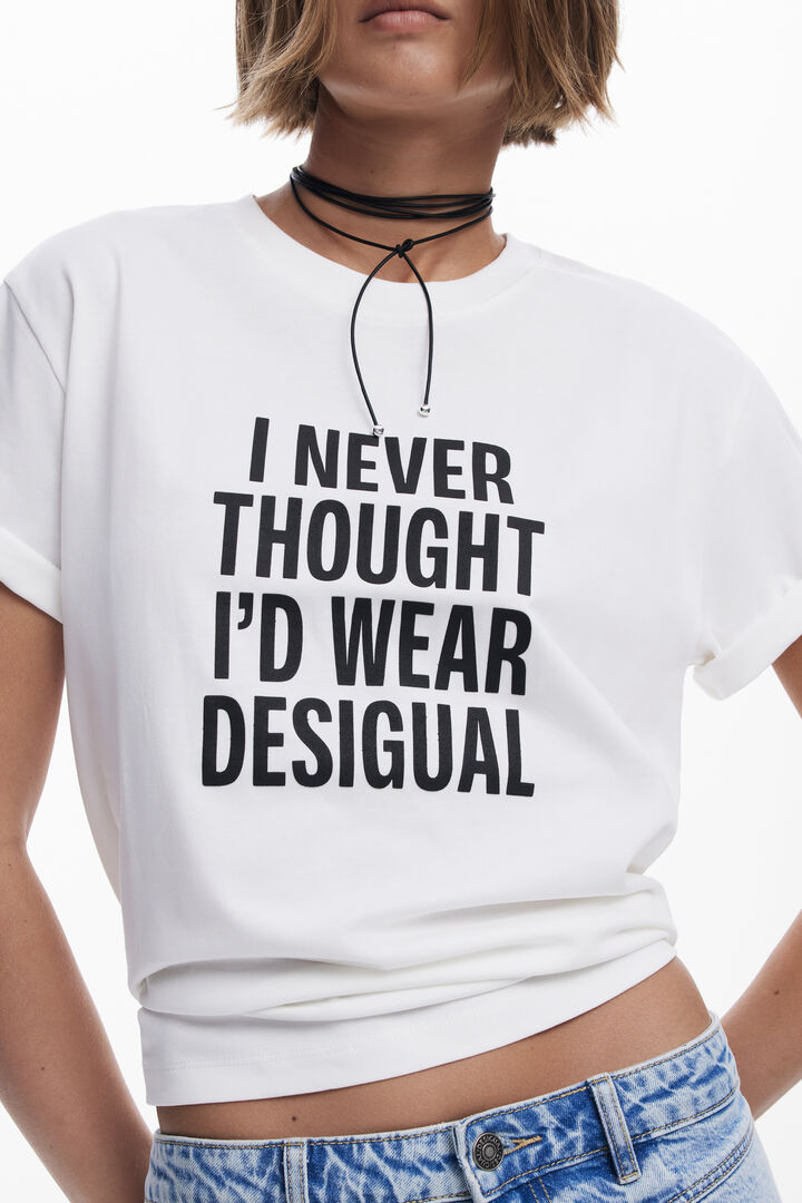 T-shirt "I NEVER THOUGHT" | Desigual