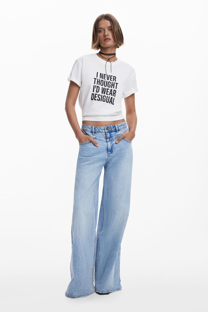 T-shirt "I NEVER THOUGHT" | Desigual