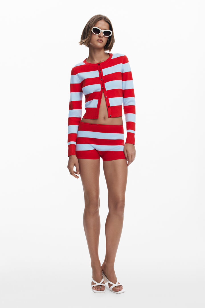 Ribbed striped cardigan | Desigual