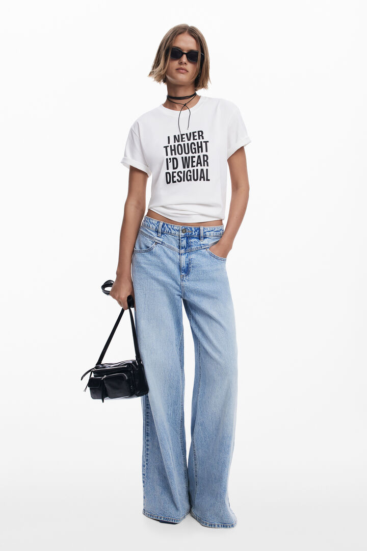 T-shirt "I NEVER THOUGHT" | Desigual